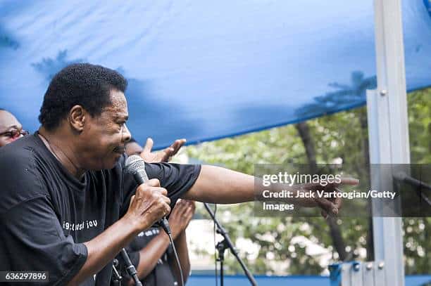 american gospel singer joe ligon performs onstage at a noon bam rhythm blues festival concert